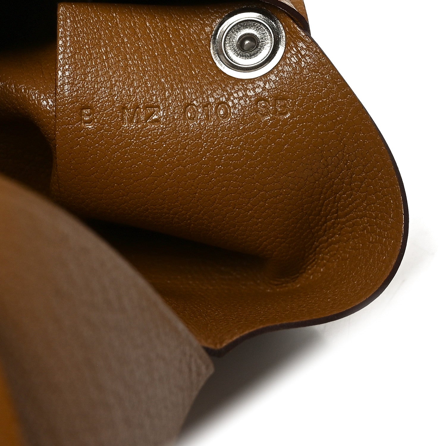 Hermes Chevre Mysore Calvi Card Case Caramel 7 of 8