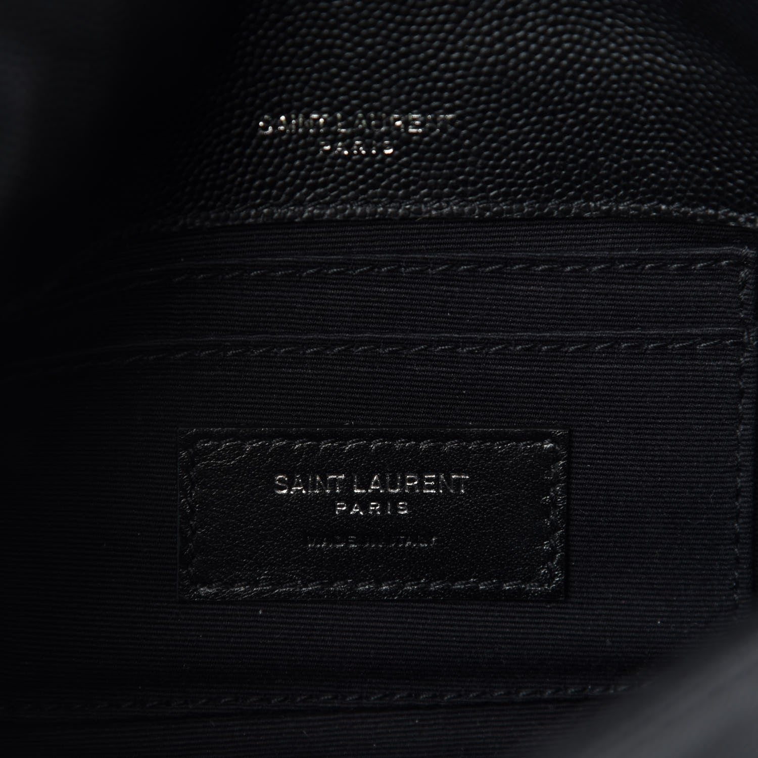 Saint Laurent Grain De Poudre Monogram Toy West Hollywood Fold-Over Bag Black 8 of 11