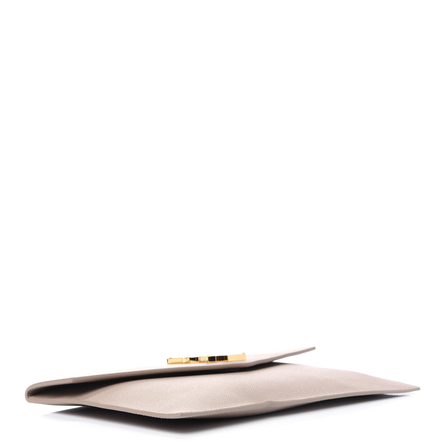 Saint Laurent Grain De Poudre Uptown Pouch Dark Beige 7 of 9