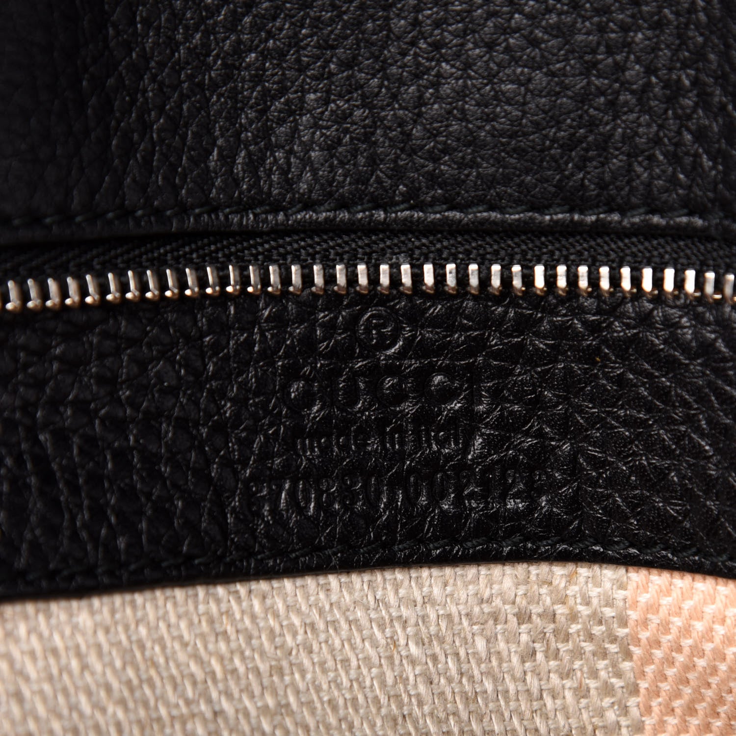 Gucci Pebbled Calfskin Large Bamboo Daily Top Handle Bag Black 8 of 16