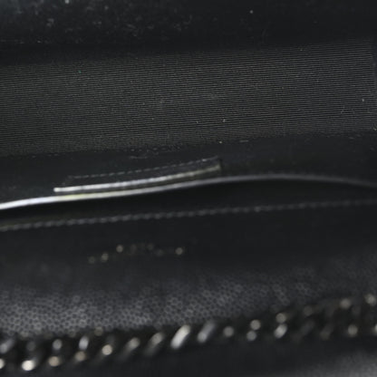 Saint Laurent Grain De Poudre Small Monogram Monochrome Kate Satchel Black 5 of 10