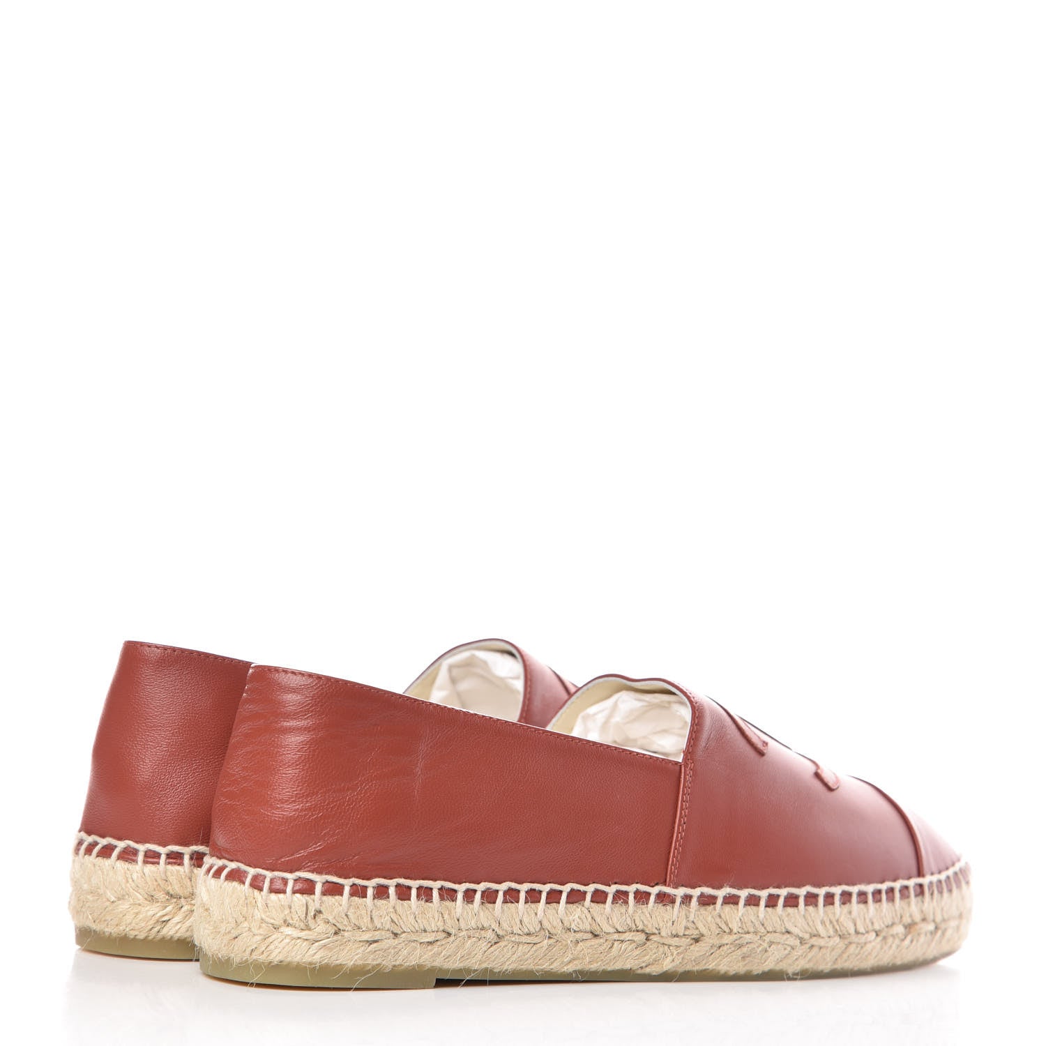 Chanel Lambskin CC Espadrilles 40 Brown 4 of 11