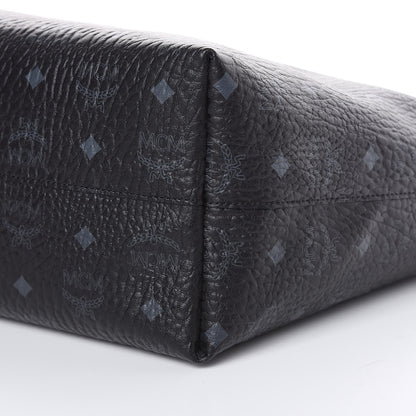 MCM Visetos Medium Anya Shopper Tote Black 8 of 8