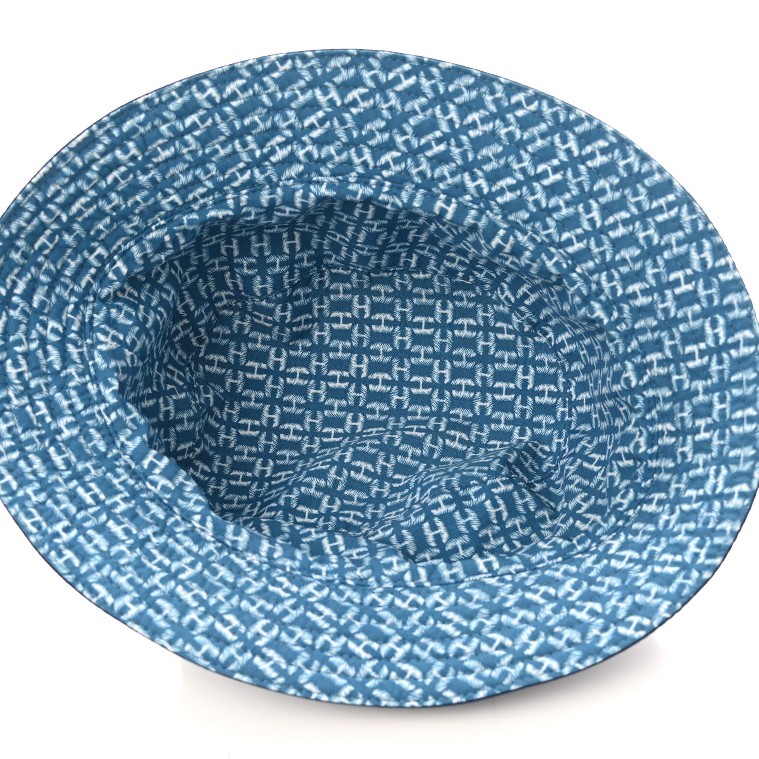 Hermes Cotton Bob Raoul Reversible Bucket Hat Indigo 14 of 14