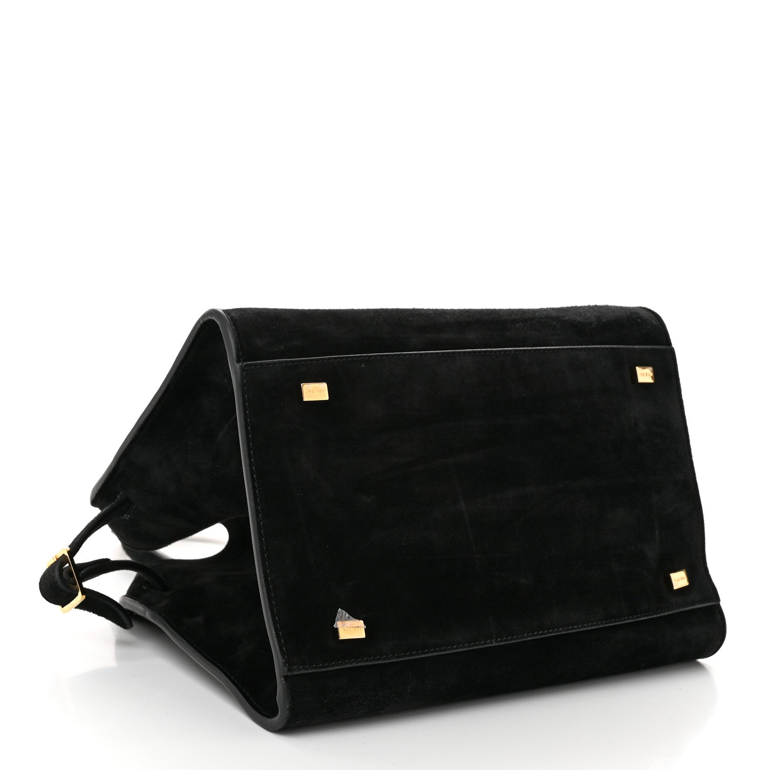 The Row Suede Soft Margaux 10 Bag Black 4 of 9