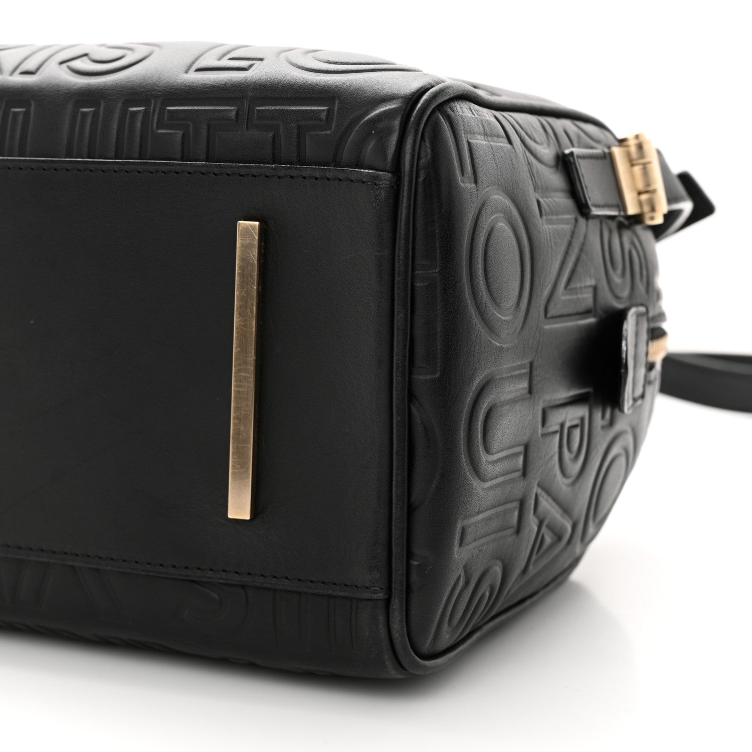 Louis Vuitton Calfskin Embossed Mini Cube Speedy Black 9 of 9