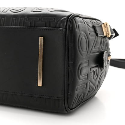 Louis Vuitton Calfskin Embossed Mini Cube Speedy Black 9 of 9