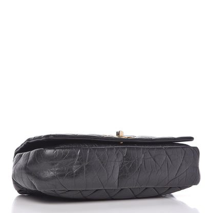 Chanel Aged Calfskin Quilted Medium Pondichery Flap Black 4 of 10