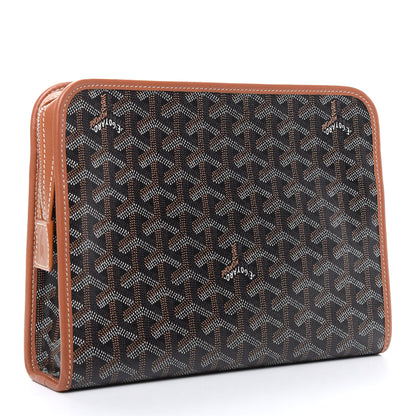 Goyard Goyardine Jouvence MM Toiletry Pouch Black Gold 3 of 6
