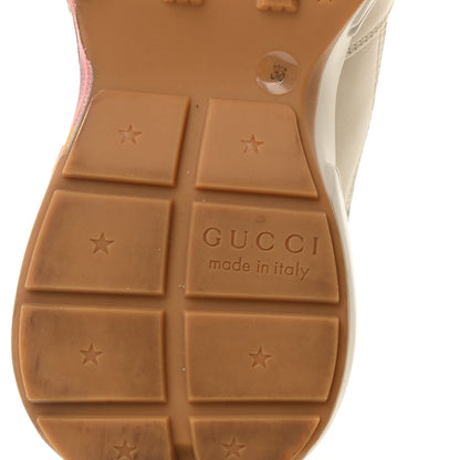 Gucci Calfskin Interlocking G Heart Rhyton Sneakers 36 Mystic White 6 of 12