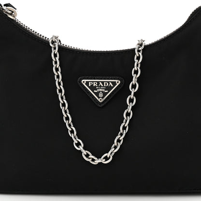 Prada Nylon Re-Edition 2005 Shoulder Bag Black 9 of 11