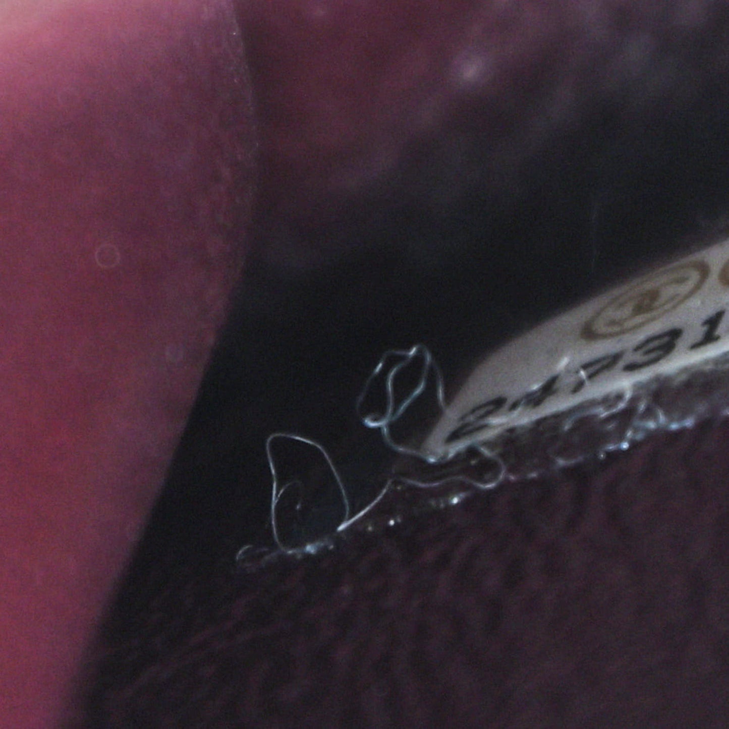 Caviar Lizard Embossed Quilted Small Coco Handle Flap Burgundy