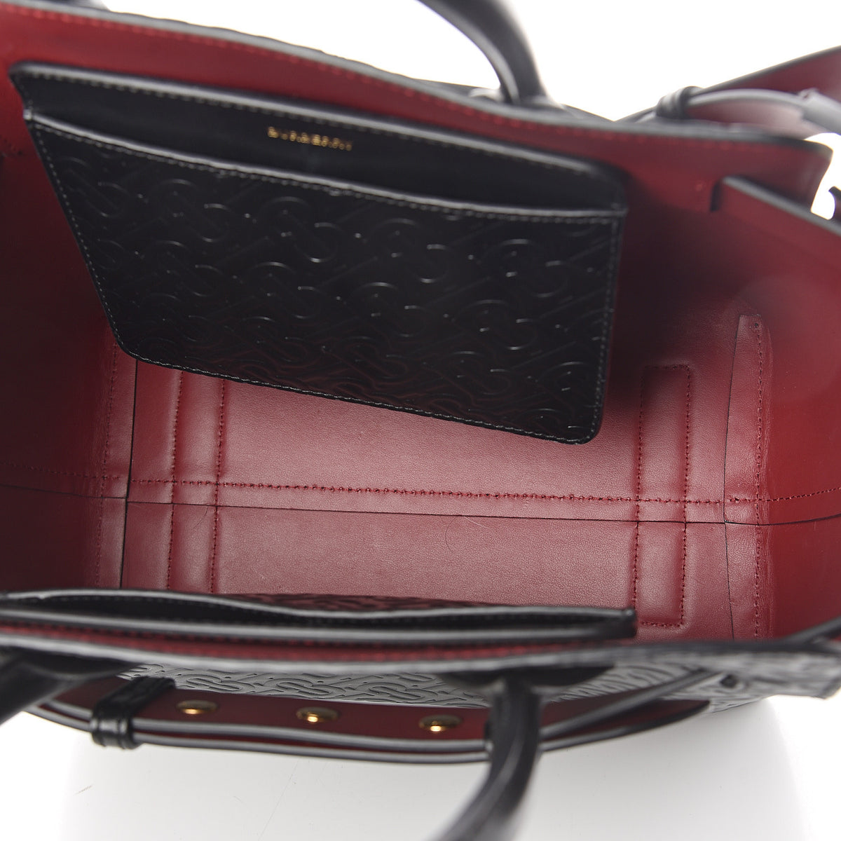 Calfskin Embossed Monogram Small Belt Bag Black