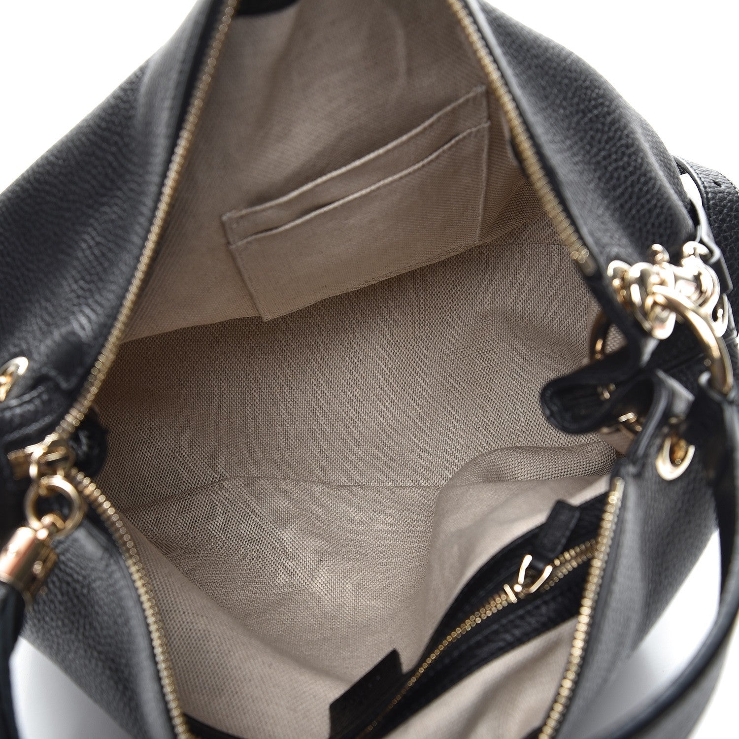 Gucci Pebbled Calfskin Large Soho Hobo Black 6 of 10
