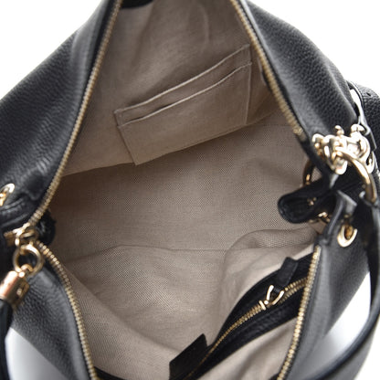 Gucci Pebbled Calfskin Large Soho Hobo Black 6 of 10