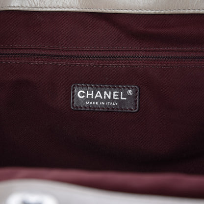 Chanel Glazed Calfskin Quilted Large Duo Color Tote Light Pink 6 of 20