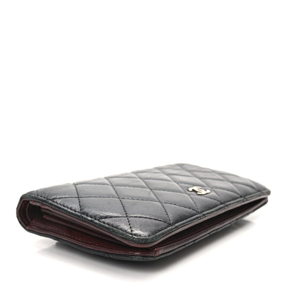 Chanel Lambskin Quilted Yen Wallet Black 4 of 11