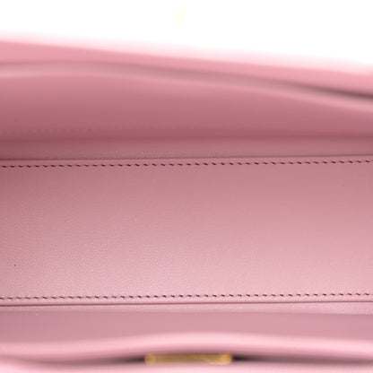 Chanel Shiny Aged Calfskin Quilted Nano Kelly Shopper Pink 5 of 12