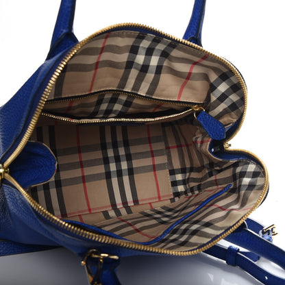 Burberry London Grainy Calfskin Small Greenwood Bowling Bag Brilliant Blue 6 of 9