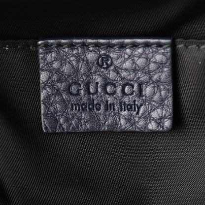 Gucci Pebbled Calfskin Large Soho Cosmetic Case Blue 6 of 7
