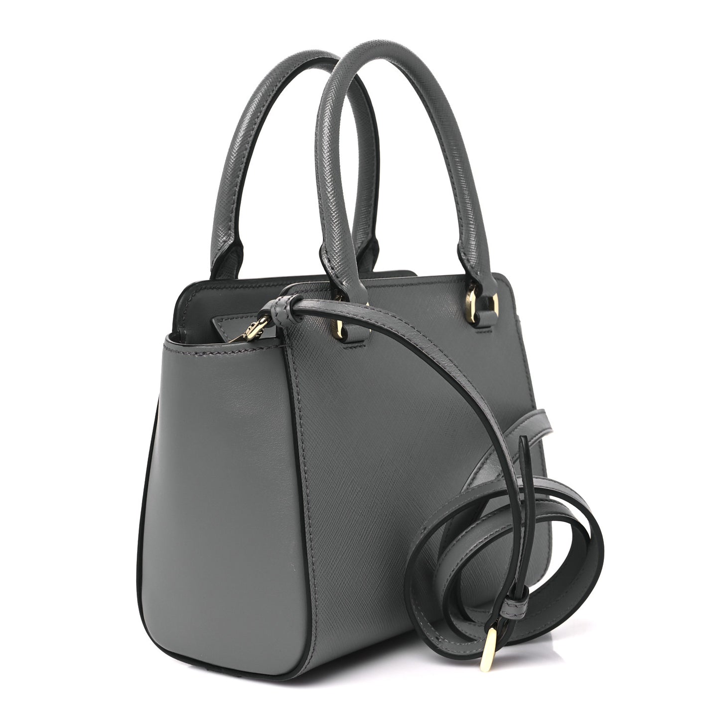Saffiano Soft Calfskin Zippered Tote Marmo