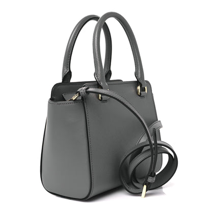 Prada Saffiano Soft Calfskin Zippered Tote Marmo 3 of 10