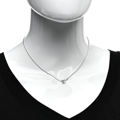 Louis Vuitton 18K White Gold Diamond Idylle Blossom LV Pendant Necklace 2 of 4
