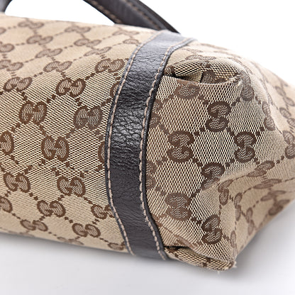 Gucci Monogram Medium New Ladies Web Tote Dark Brown 11 of 11