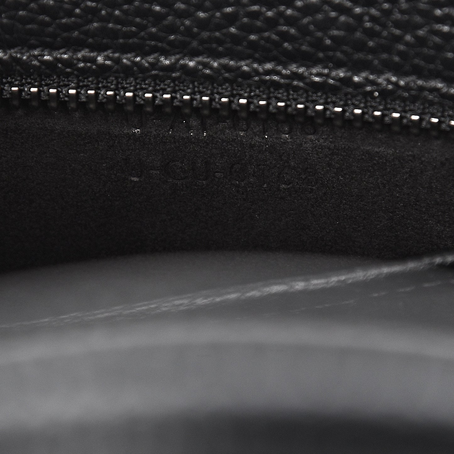Drummed Calfskin Nano Luggage Black