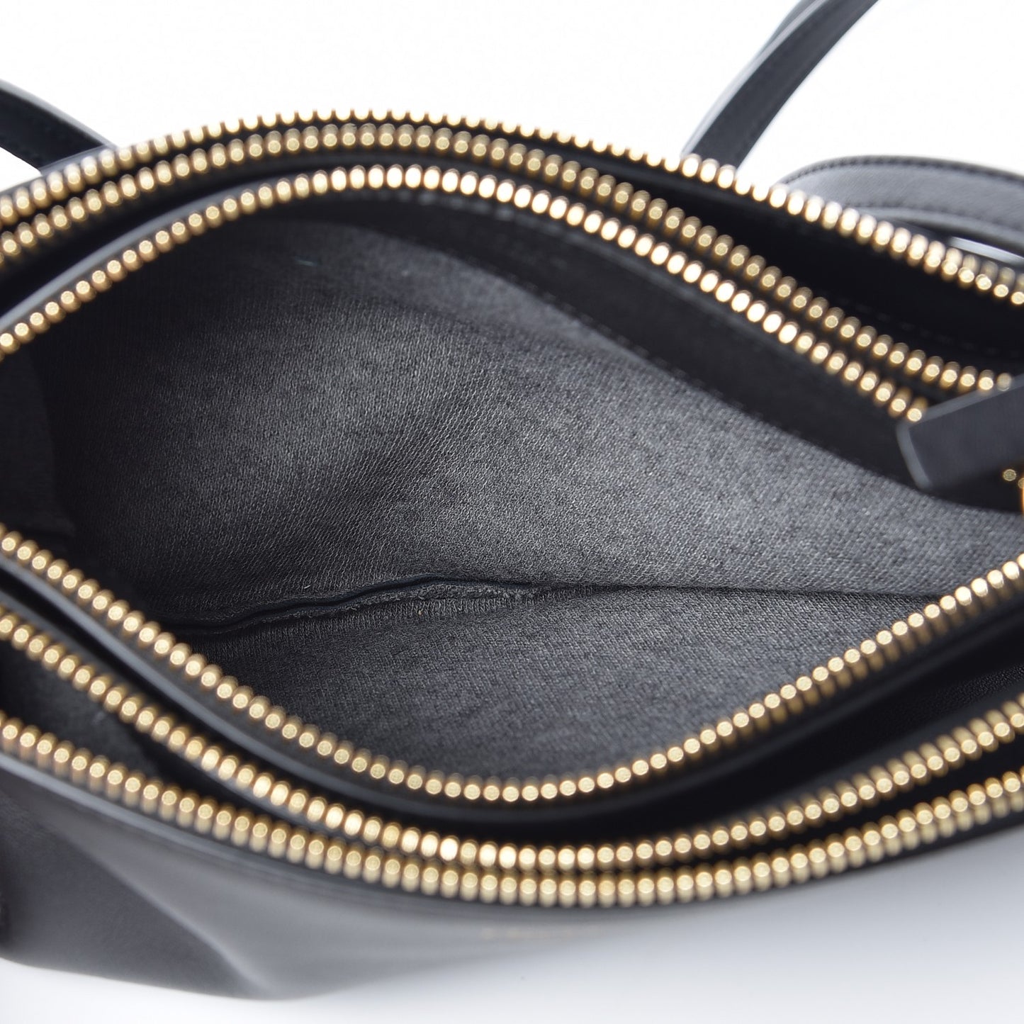 Lambskin Small Trio Crossbody Bag Black