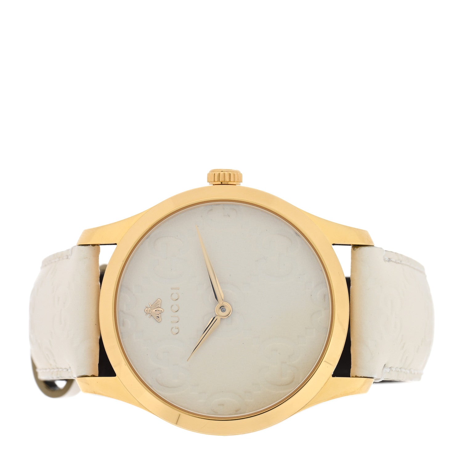 Gucci Stainless Steel Calfskin 38mm G-Timeless Quartz Watch White 2 of 4