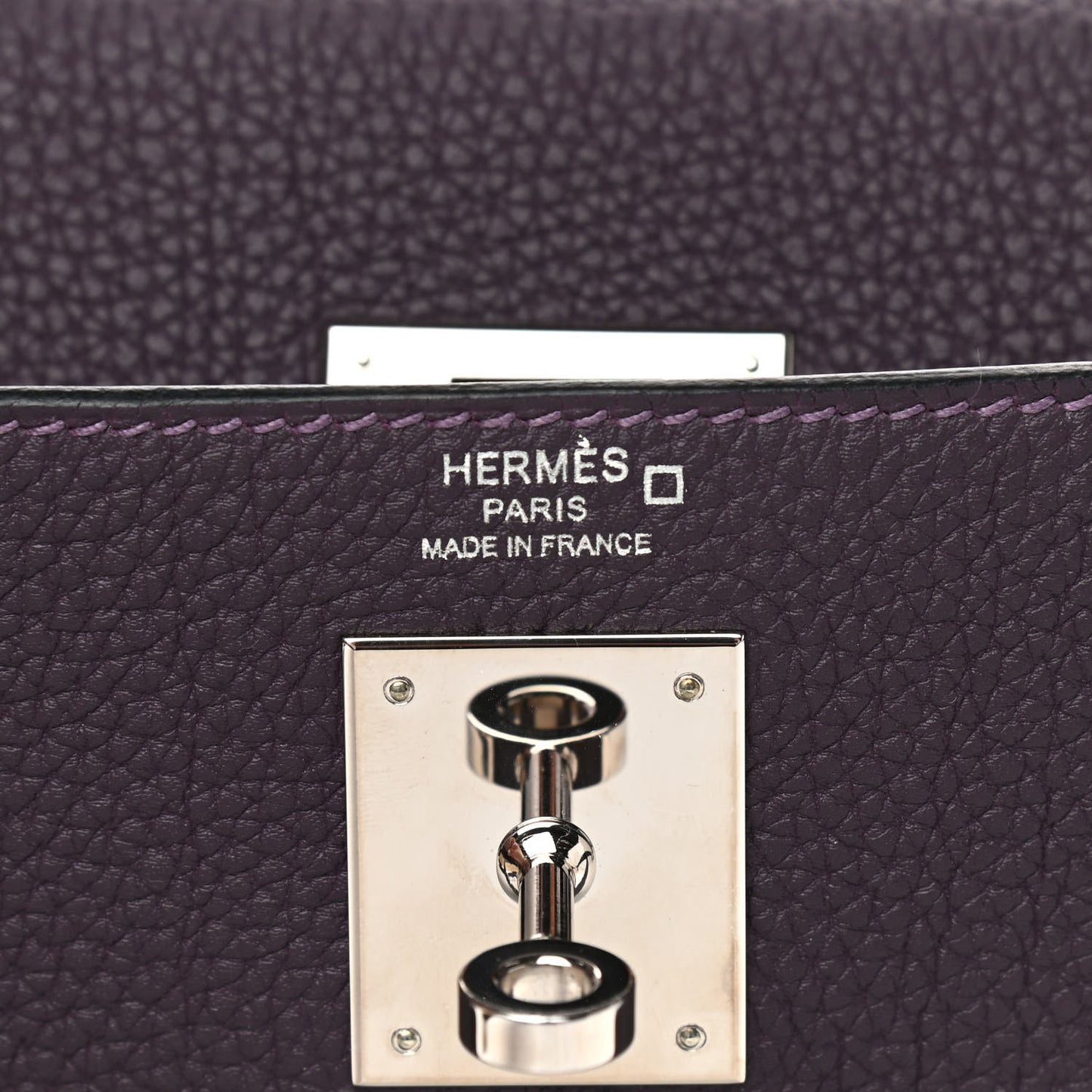 Togo Matte Alligator Kelly Retourne Touch 28 Raisin Prunoir