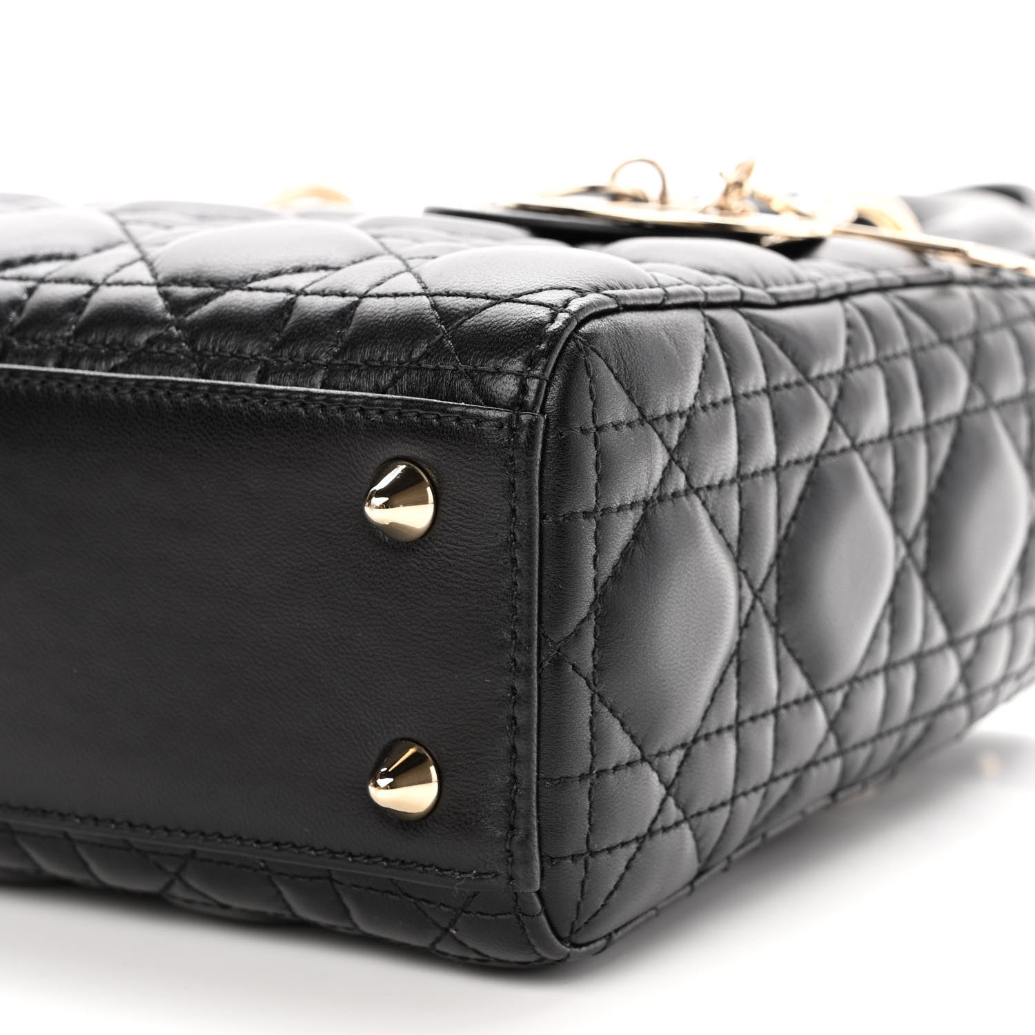 Christian Dior Lambskin Cannage Small Lucky Badges My Lady Dior Black 10 of 10
