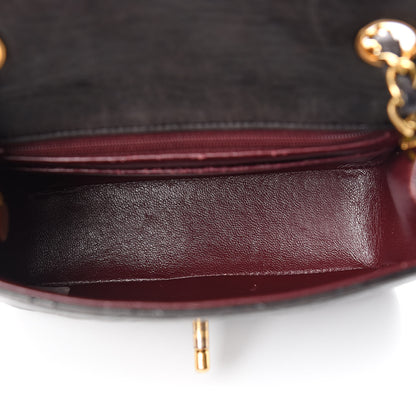 Chanel Lambskin Quilted Mini Square Flap Bag Black 5 of 14