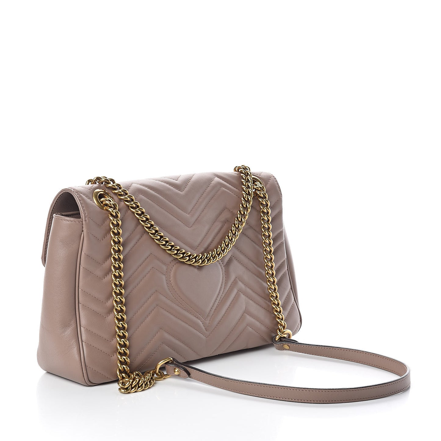 Calfskin Matelasse Medium GG Marmont Shoulder Bag Porcelain Rose