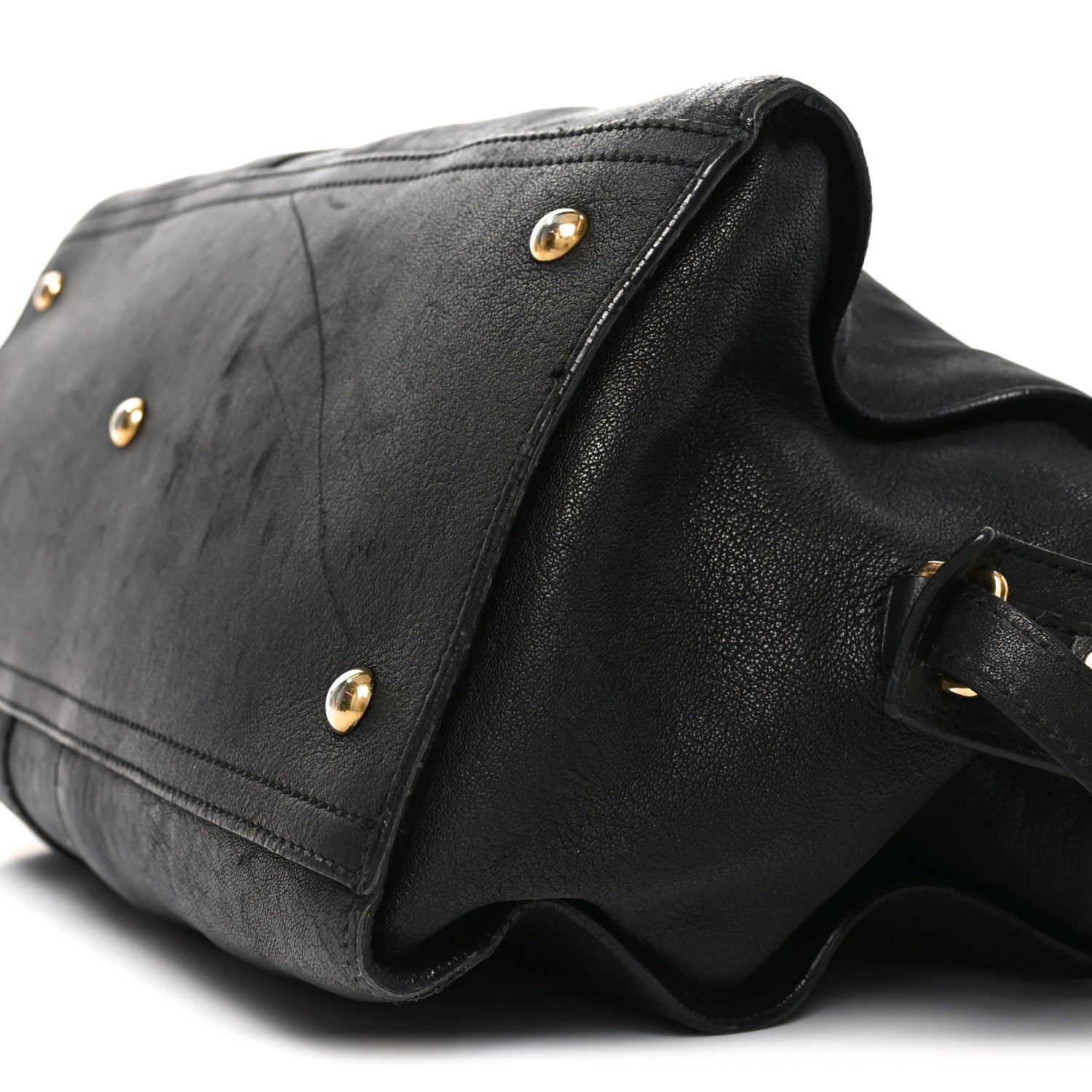 Saint Laurent Sheepskin Medium Cabas Chyc Black 10 of 10