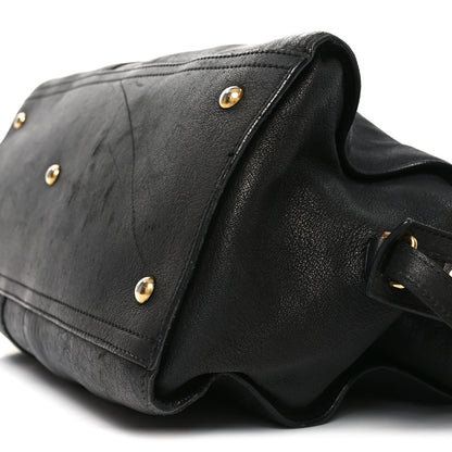 Saint Laurent Sheepskin Medium Cabas Chyc Black 10 of 10