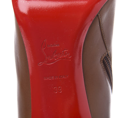 Christian Louboutin Calfskin VIP Simple Booty 100 Ankle Boots 39 Cuoio 6 of 7
