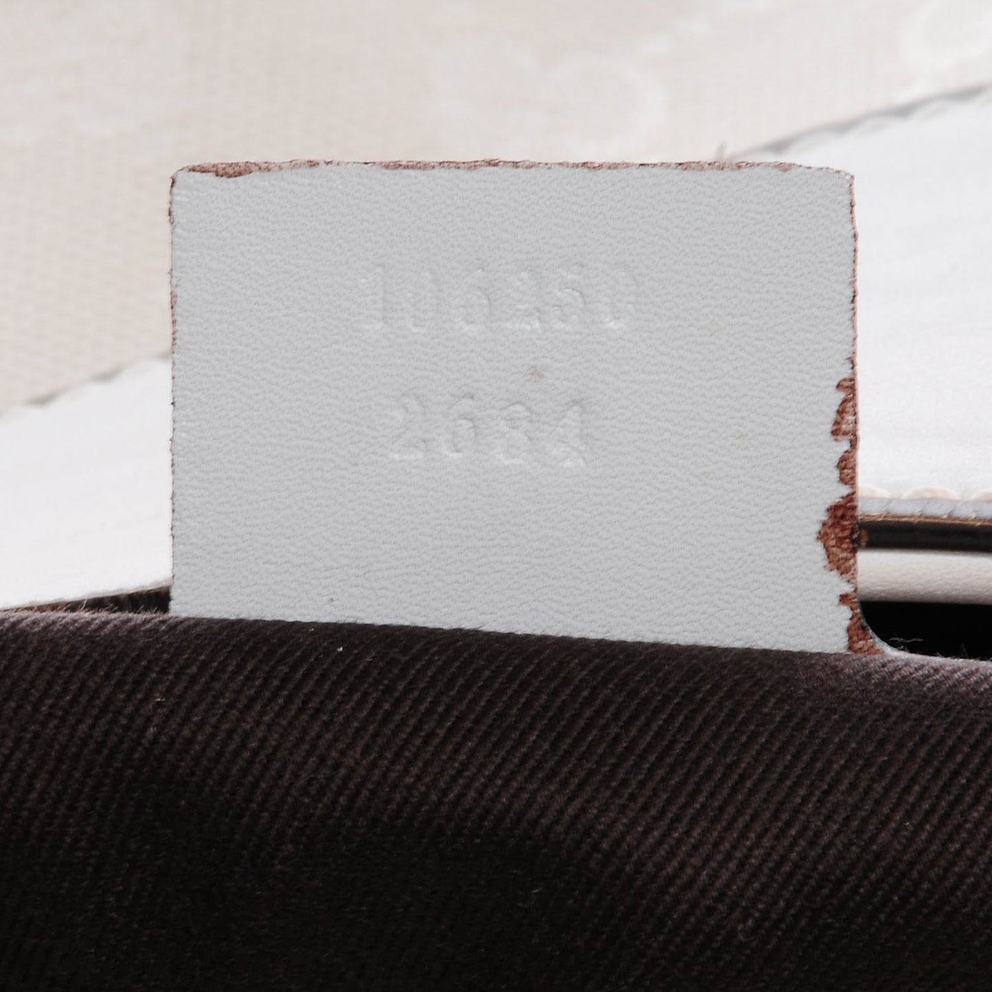 Monogram Half Moon Hobo White
