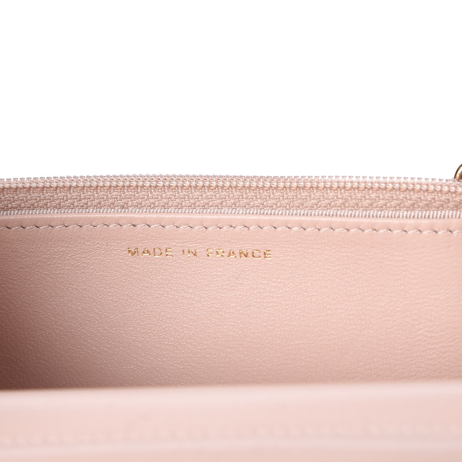 Chanel Metallic Python Wallet On Chain WOC Light Pink 7 of 8