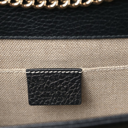 Gucci Dollar Calfskin Small Interlocking G Shoulder Bag Black 6 of 9