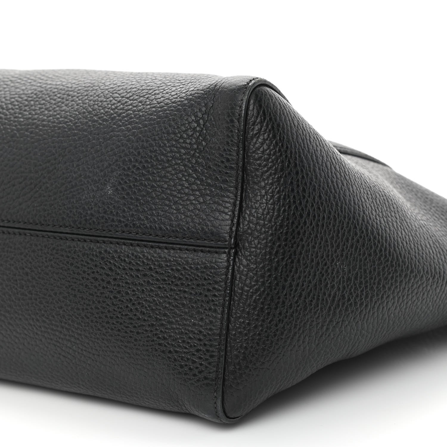 Gucci Pebbled Calfskin Small Swing Tote Black 9 of 11
