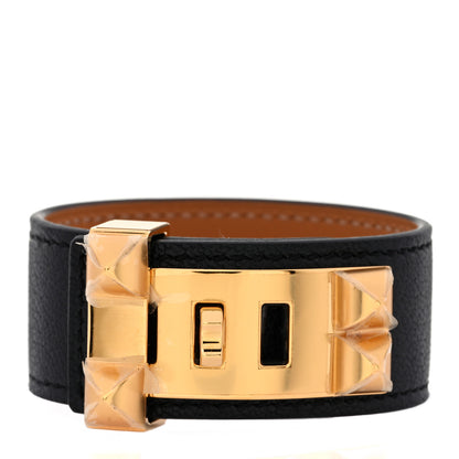 Hermes Chevre Chamkila Collier de Chien CDC 24 Bracelet T1 Black 1 of 6