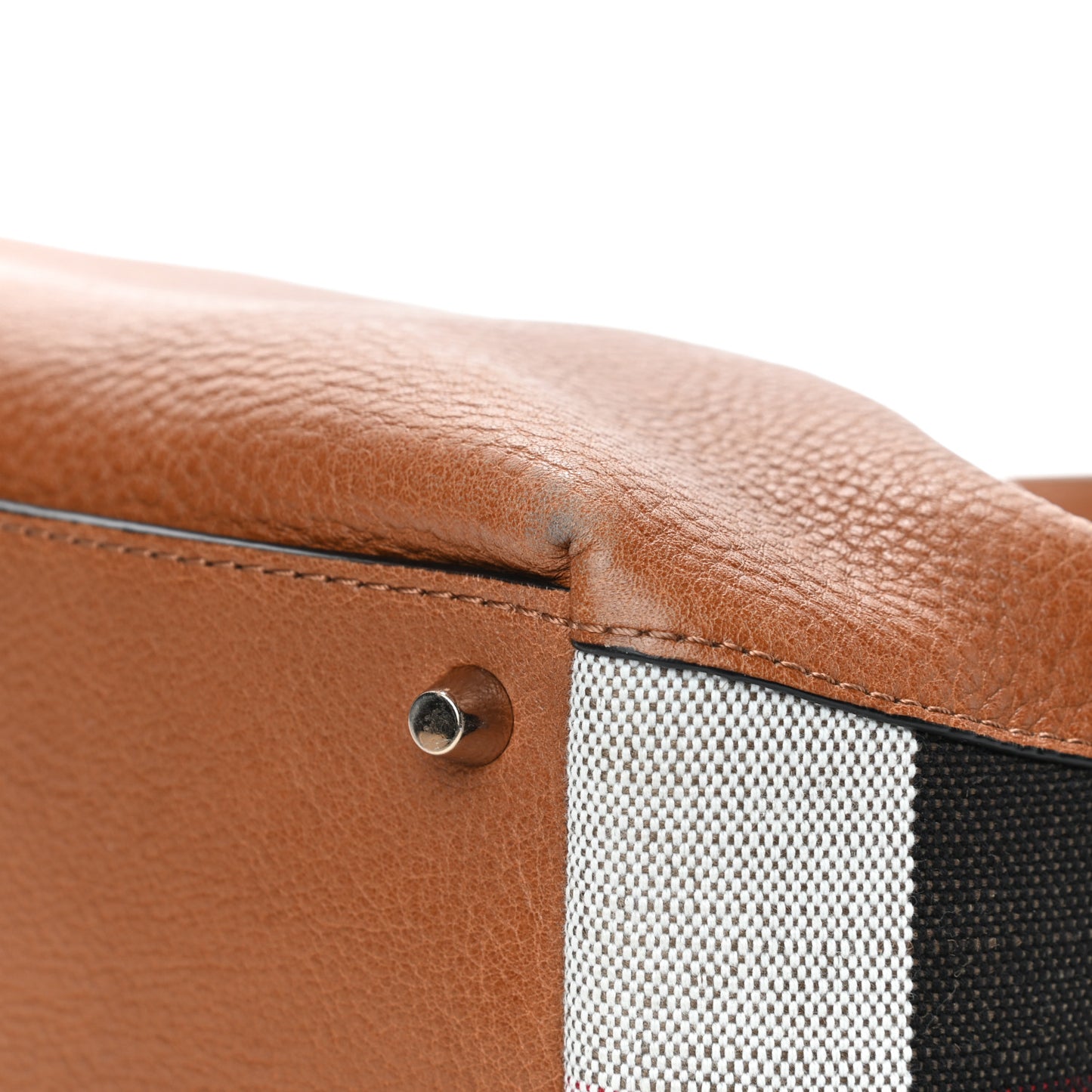 Brit Calfskin House Check Medium Maidstone Saddle Brown