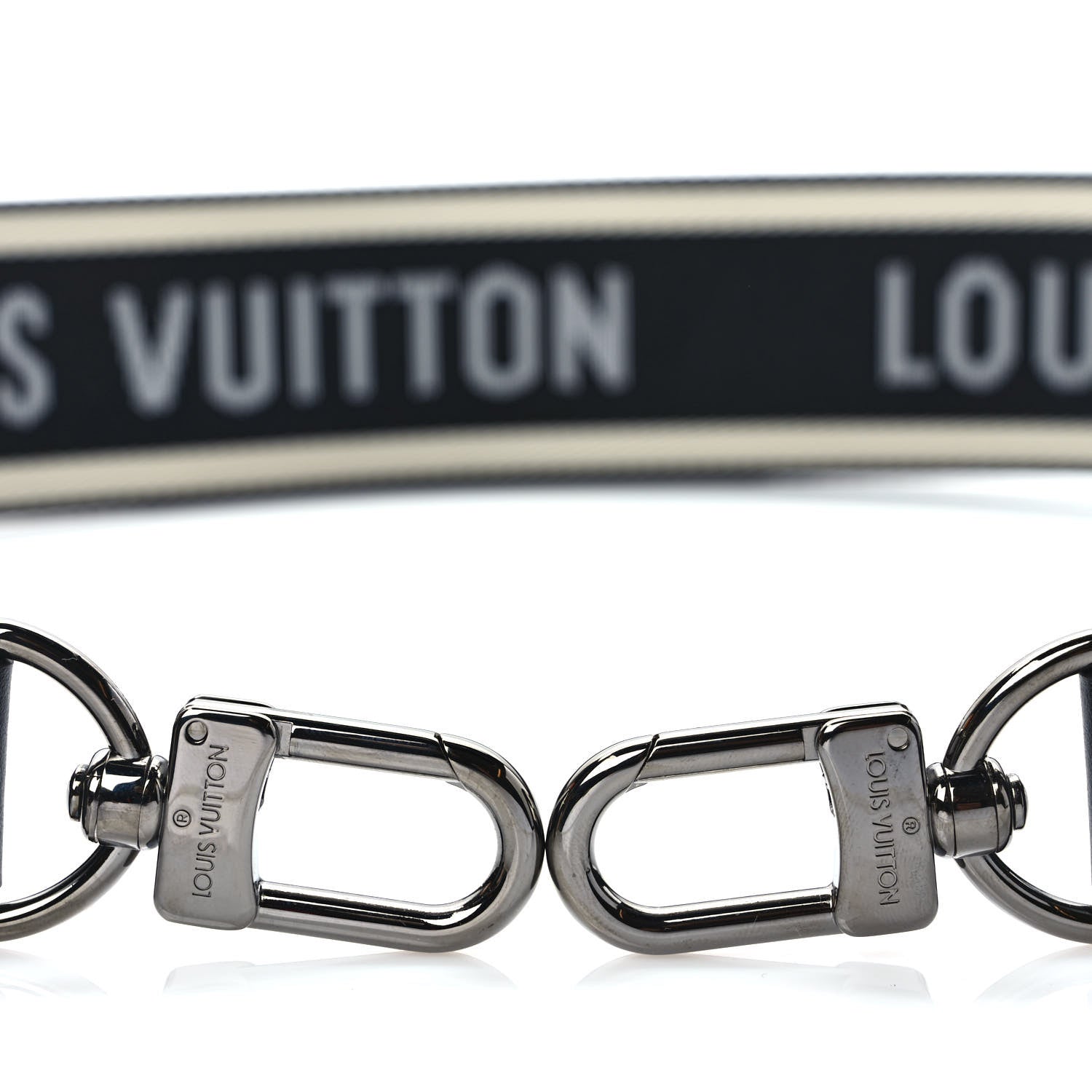Louis Vuitton Monogram Multi Pochette Accessories Shoulder Strap Black Ivory 3 of 6