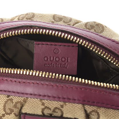 Gucci Monogram Medium Bamboo Cosmetic Case Bordeaux 7 of 9