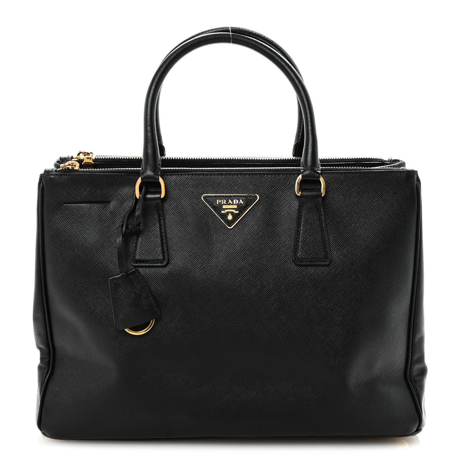 Prada Saffiano Medium Galleria Double Zip Tote Black 1 of 9