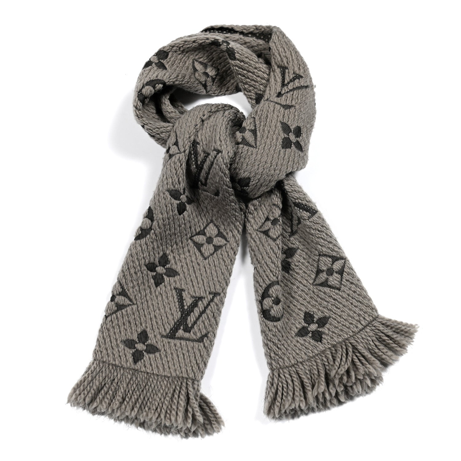 Louis Vuitton Wool Silk Logomania Scarf Verone 1 of 4