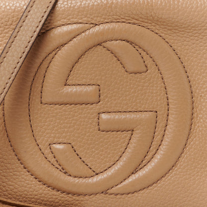 Gucci Pebbled Calfskin Small Soho Disco Bag Camelia 9 of 13