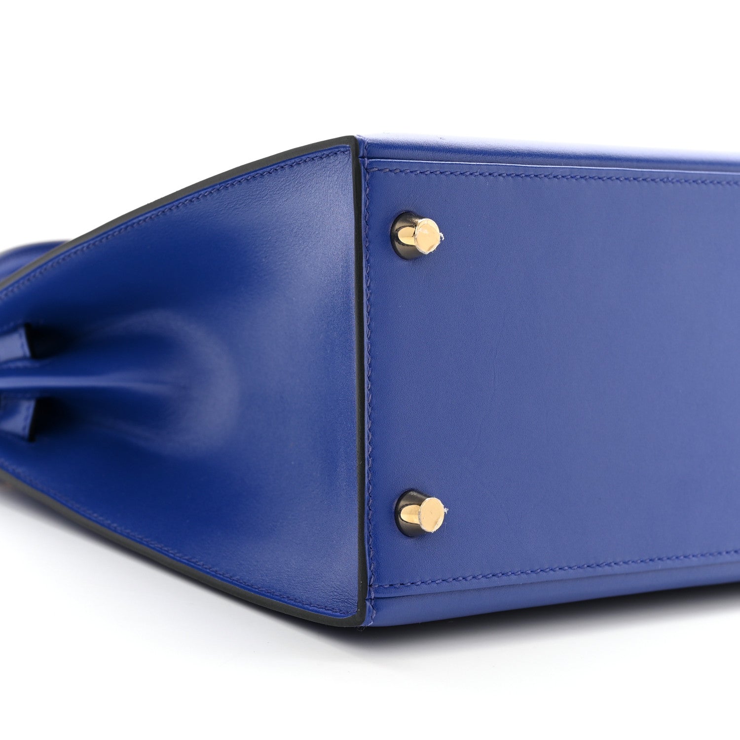 Hermes Tadelakt Kelly Sellier 28 Bleu Electrique 9 of 11